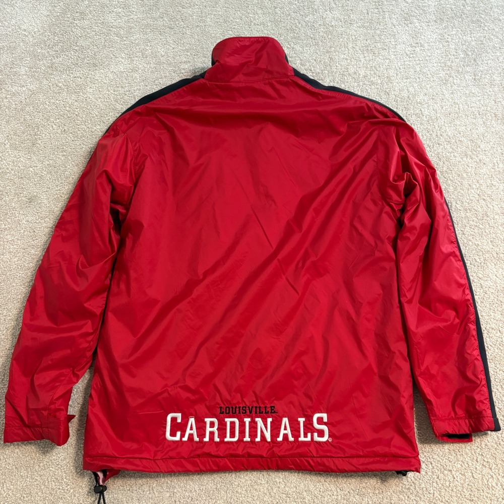 Red Oak Louisville‎ Cardinals Men's Jacket Full Snap Windbreaker Medium